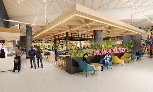 Crescent Communities and Nuveen Real Estate Announce Construction Start for New Food Hall, Monarch Market, at One Independence Center Crescent Communities and Nuveen Real Estate Announce Construction Start for New Food Hall, Monarch Market, at One Independence Center