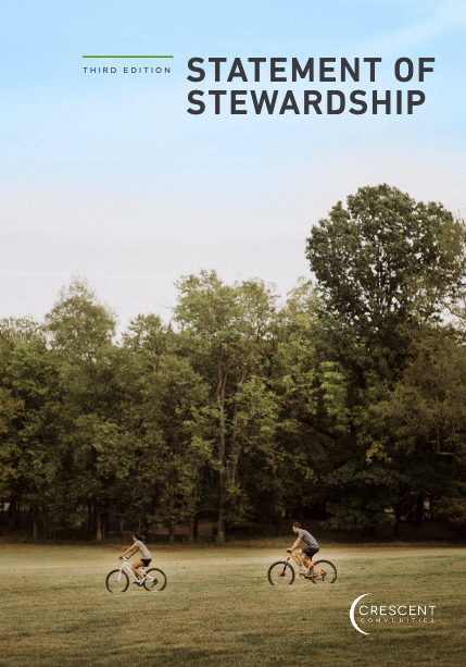 Crescent Releases Third Statement of Stewardship Report