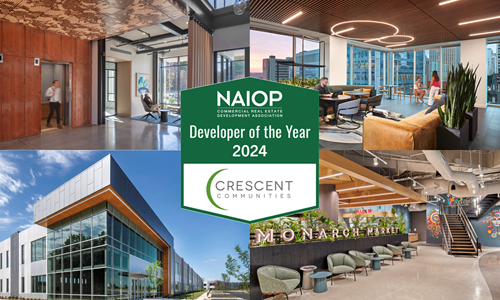 Crescent Communities Named NAIOP 2024 Developer of the Year  Crescent Communities Named NAIOP 2024 Developer of the Year
