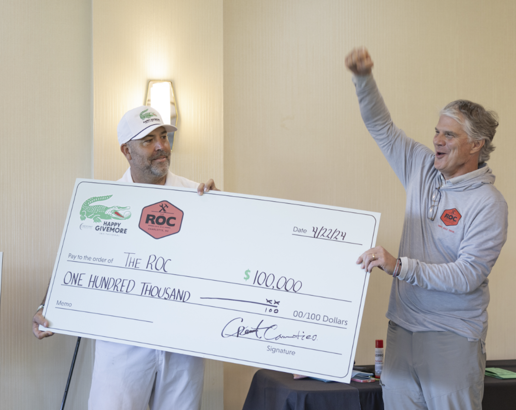 Crescent Communities’ First-Ever Happy Givemore Invitational Raises Over $100,000 for Construction Career Mentorship, Programming at The ROC Charlotte 